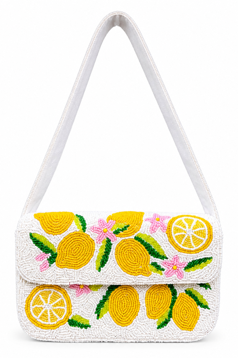 Lemon Grove beaded handbag